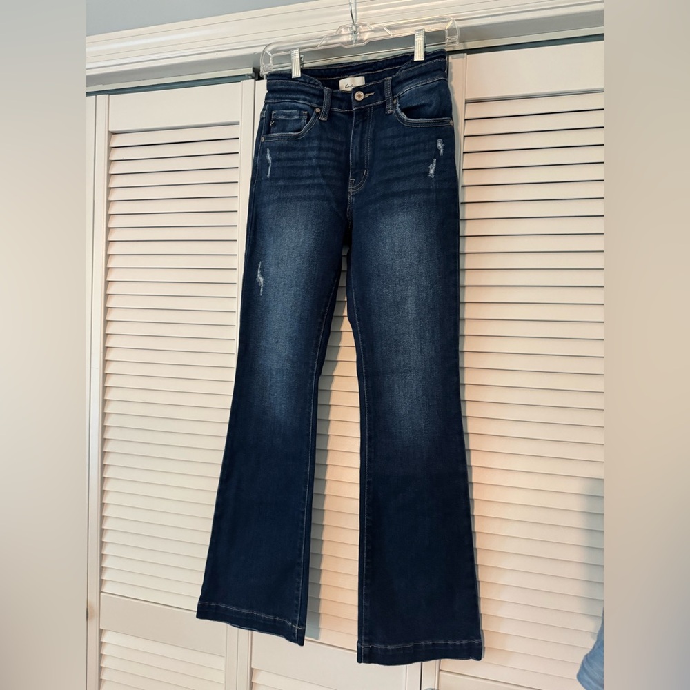 KanCan Blue Flare Wide Leg Jeans